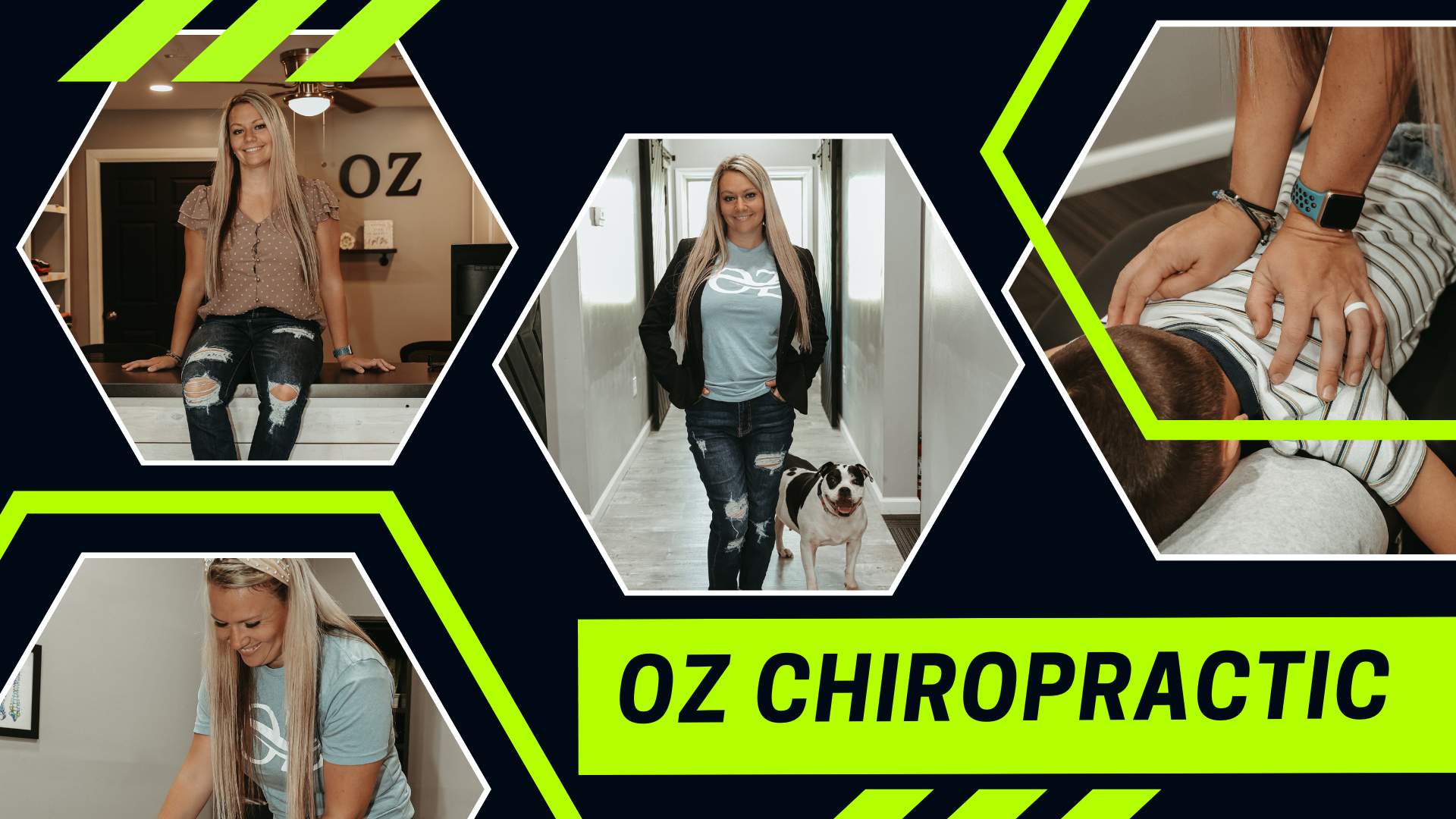 Dr. Oz of Oz Chiropractic with Office Pup Lulu
